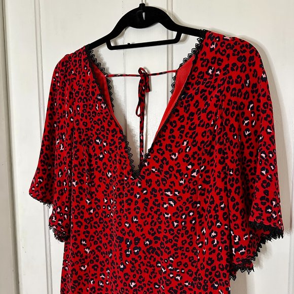 Lovers + Friends Jason Mini Dress In Sahara Cheetah Size - S - Picture 2 of 4